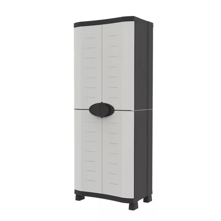 Armario Escobero 70 cm Space Saver Plastiken Negro - 1