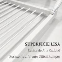 Tendedero Plegable de 100% Resina,Fabricado en España, 180x108x55cm, Resistente y Firme con Viento, Tendedero Exterior/Interior de Ropa Adecuado para Balcón, Jardín, Salón, Blanco. Envío desde España - details 3