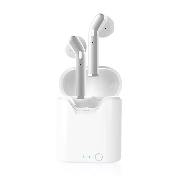 Auriculares Inalámbricos Bluetooth 5.0 con Estuche de Carga - Negro y Blanco - 1