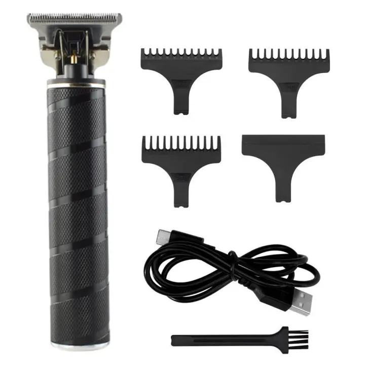 Cortadora de pelo para hombres, afeitadora de barba inalámbrica, afeitadora eléctrica con cuchilla en T, kit de cuidado personal - 1