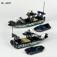 Modelo De Barco Assalto SWAT En Camuflaje Negro Python Marítimo Pequeño Puzzle De Bloques De Construcción Regalo De Navidad O Cumpleaños Para Niños Y Adultos - details 3