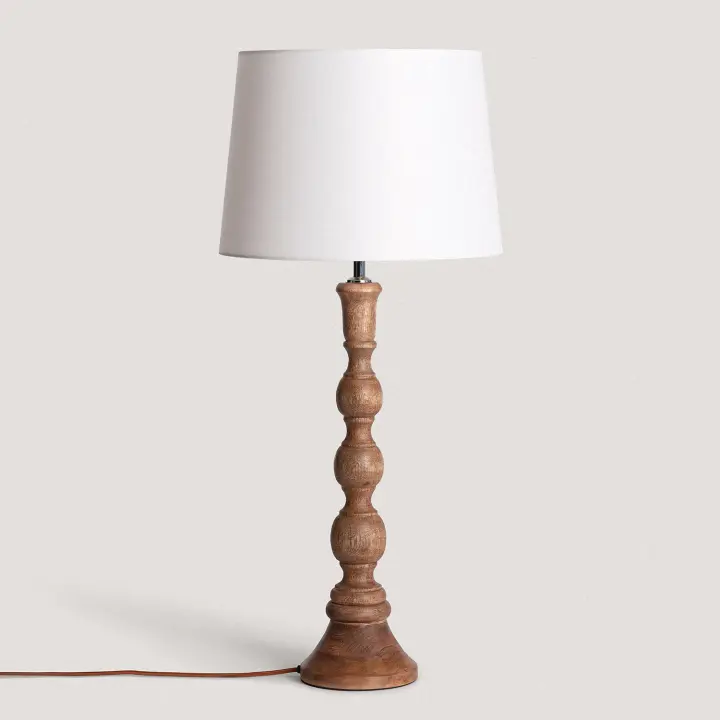 Ledkia Lámpara de Mesa Madera Anand ILUZZIA - 1