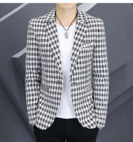 Nueva Chaqueta De Negocios Para Hombre 2024 De Alta Calidad Moda Casual Tendencia Gris Regular Cierre Frontal Soltero Polyester - details 1