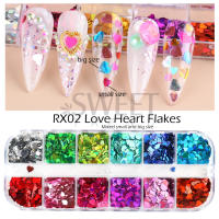 12 Grillas De Brillo De Uñas En Forma De Corazón Sequinias Holo Iridescentes Para Año Nuevo Y San Valentín BERX04 - details 13