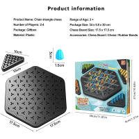 Juego De Mesa Interactivo De Triángulos Y Cadenas Juguete De Puzzle Logístico Con Banda De Goma Para Fiestas Y Regalos Para Familia Juguetes Educativos Para Niños Mayores De 7 Años - details 2