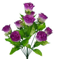Ramo De Rosas Artificiales Con 10 Cabezas Para Decoración De Bodas Y Jardines Flores Silken Rosas Para Decoración Del Hogar Y Arreglo De Bouquet - details 9