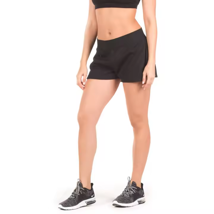 Pantalones Cortos Adidas Mujer Negro Atletismo Entrenamiento Fitness Correr CF0340 - 1