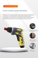 Destornillador Eléctrico Recargable Pequeño Y Potente 4.2V 6Nm 1300mAh 250rpm Sin Batería Set De Destornilladores Para DIY En El Hogar - details 32
