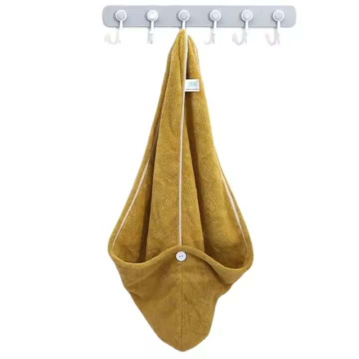 Verde - Toalla de Baño Absorbente Seco Rápido para Mujeres y Adultos - Gorro de Pelo Largo y Rizado - Toalla de Microfibra para el Cabello - 1