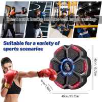 Boxeo musical para adultos Máquina de boxeo musical 9 modos de velocidad Bluetooth LED Entrenamiento de boxeo musical con guante de boxeo - details 0