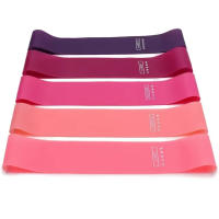 Banda De Resistencia De Goma Portátil Para Ejercicio De Fitness Y Yoga Equipo De Gimnasio Elasticidad Para Mujer Entrenamiento De Pilates Crossfit Estiramiento Loop - details 12