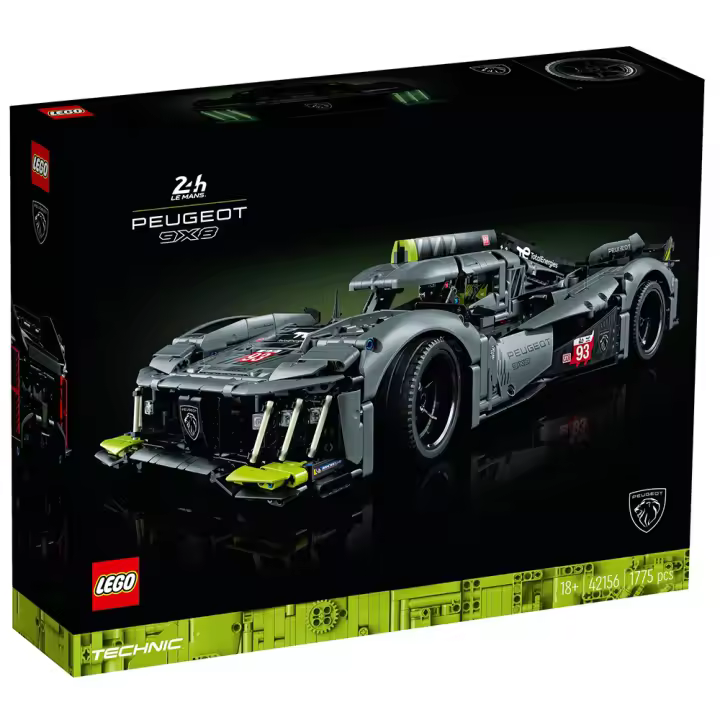 LEGO TECHNIC - COCHE PEUGEOT 9X8 24H LE MANS HYBRID HYPERCAR, 42156, TIENDA CON LICENCIA OFICIAL - 1