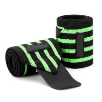 Correas para la muñeca, soportes para la muñeca, ajustables, muñequeras, pulseras, muñequeras para entrenamiento (verde) - details 0