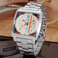 Reloj Mecánico Automático Para Hombre JARAGAR 569 Moda Retro Cuadrado Con Calendario Acero Inoxidable Resistente Al Agua Para Negocios - details 8