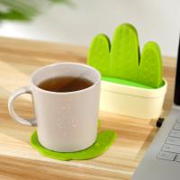Juego De 6 Coasters De Cactus Con Soporte Para Florero Creativo Tapete De Hoja De Arce Para Bebidas Decoración De Barra Para Mesa De Café - details 3