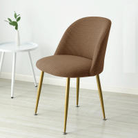 Cubierta De Silla Curva De Poliéster Y Spandex 1PC Protección Pequeña Para Sillas De Comedor Estilo Europeo Para Hotel Y Cocina - details 19