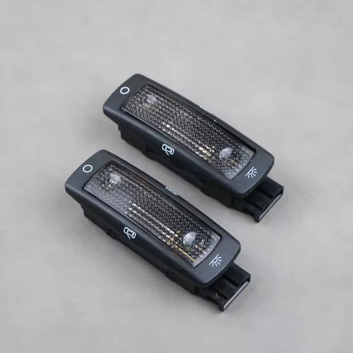 2Pcs Luz De Lectura Mapa Techo Doméstico Negro 3B0947291 Para VW Golf Passat 1998-2005 Beetle Bora Superb Instalación T15 12V 2400LM - 1