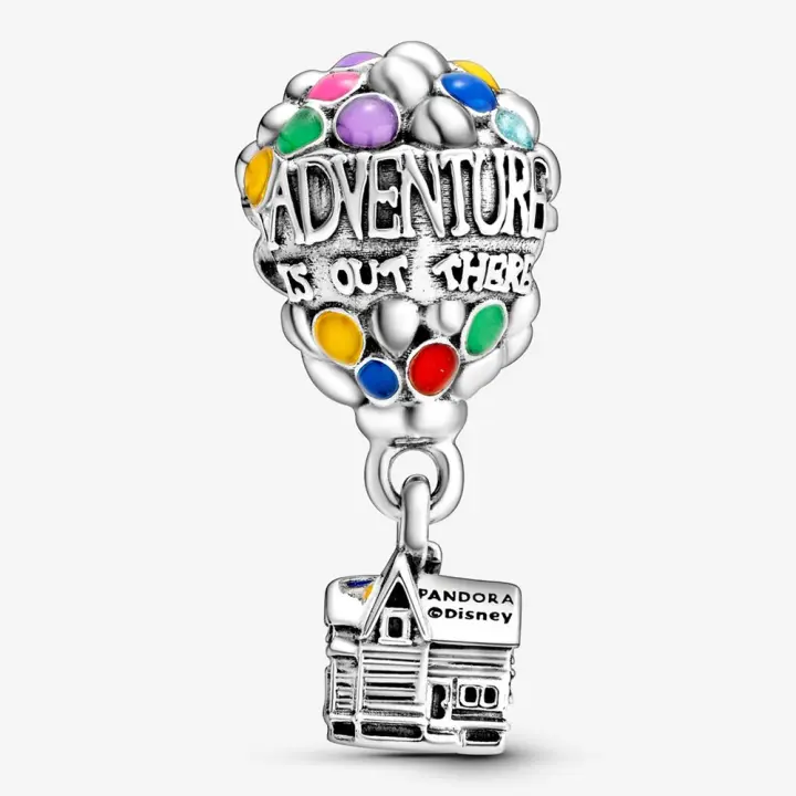 Pandora Charm de Colgante en Plata de Ley Charm de la Casa y los Globos de Up de Disney 798962C01，Incluye Caja Original - 1