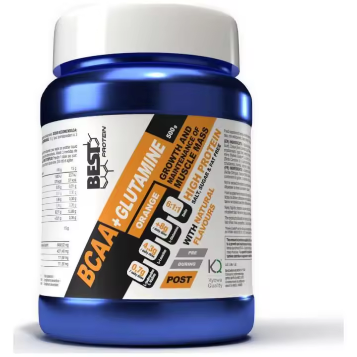 Best Protein Bcaa+ Glutamina 6.1.1 Naranja 500G - 1