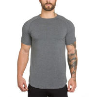 Camiseta De Fitness Para Hombre Camiseta De Algodón Con Estampado Casual Manga Corta Transpirable Para Verano Musculación Estilo Hip Hop - details 4
