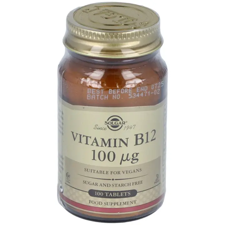 Vitamina B12 100 Μg Cianocobalamina 100 Comprimidos - 1