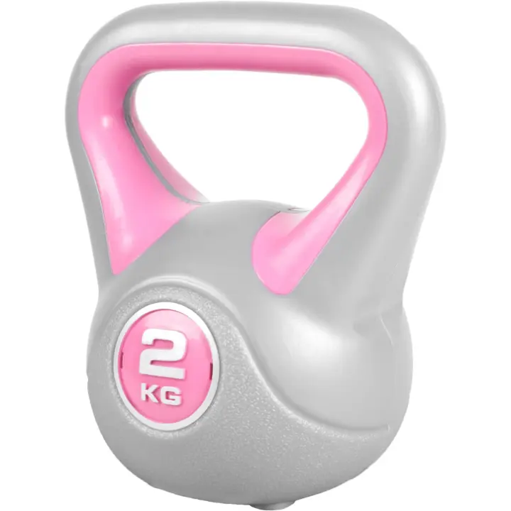 Gorilla Sports Pesa Rusa Kettlebell en contraste con recubrimiento de vinilo - 1