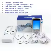 Estimulador Muscular Eléctrico Con 16 Modos Doble Canal EMS TENS Terapia Física Masajeador Corporal Electroestimulador Para Relajación - details 3