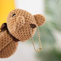 Muñeco De Llavero Oso De Naranja Super Bonito 16cm Peluche Suave Juguete Creativo Regalo De Cumpleaños Para Mujeres Material De Algodón - details 11