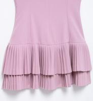 Vestido Mini Plegado TRAF 2025 Para Mujer Jumpsuit Sin Espalda Con Tirantes Playa Sexy Y Club Polyester Cierre De Cremallera - details 11
