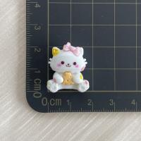 10Pcs Cabos De Resina De Gato Con Diseño De Pastel Lindo Y Nuevos Para Manualidades De Scrapbooking Y Joyería DIY Accesorios De Decoración - details 6