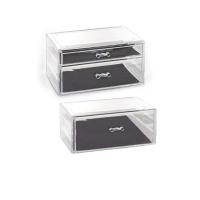 Bloom Store-pack2 Organizador Multiusos，Caja Multiusos Confortime (23.5 x 15.2 x 10.7 cm)，Caja de joyería de acrílico transparente para mujer, caja de joyería simple,  caja organizadora de joyería, caja de almacenamiento de joyería para pendientes y pulse - details 2