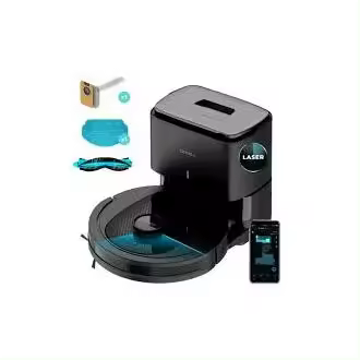 Cecotec 8068  Conga 7490 Ultimate Home X-treme Robot Aspirador 3000 Pa. 120 Min Autonomía Navegación Láser Y Base De Autovaciado Limpieza 4 En 1 Cepillo Central Multifunción App - 1