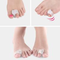 1 Par De Separadores De Dedos De Silicona Guía De Bunion Orthopédica Corrección De Dedos Herramienta De Cuidado Del Pie - details 0