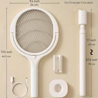 Porta Moscas Eléctrico Recargable Con Cabeza Giratoria Asa Para Exterminio De Plagas Zapper De Interior Para El Control De Plagas En El Hogar - details 1