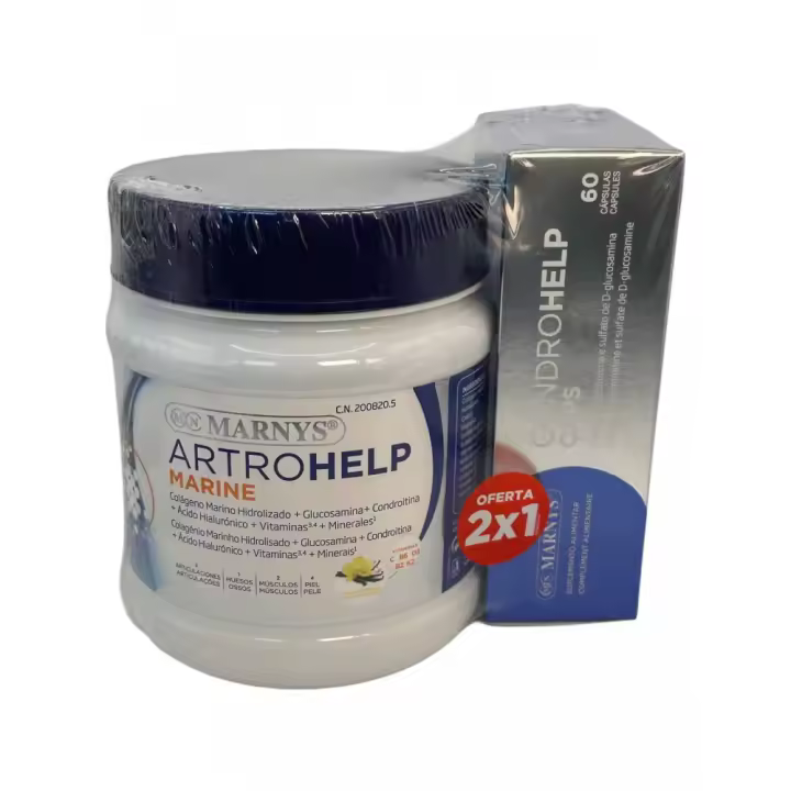 Pack 2x1 Artrohelp Marine 350g + Condrohelp CAPS de Marnys - 1