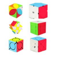 Cubo Mágico Qiyi Windmill/Fisher/Axis/SQ1 2x2/3x3 Sin Pegatinas Juguete De Rompecabezas Para Niños Regalo Cubo Magico - details 0