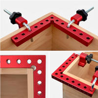 4 Pack Herramienta De Carpintería Clip De Ángulo Recto De Aluminio 90 Grados L-Type Para Madera Clavija De Posicionamiento - details 2