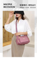 Bolso De Hombro Para Mujer Impermeable De Nylon Bolso Cruzado Estilo Casual Con Bolsillo Interior Y Cierre De Cremallera - details 1