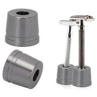 Soporte Para Cuchilla De Afeitar Manual De Metal Aluminio Herramienta De Base Para Baño Para Hombres Accesorio De Grooming - details 1