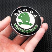 Banner - Embellecedor Para Llanta Compatible Con Skoda 56 Mm (4 Uds) verde