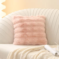 Juego De Cojines De Peluche Tuscan Rabbit En Color Crema Suaves Para Sofa Y Coche Decoración De Dormitorio Tamaño 45x45cm - details 9