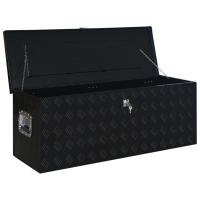 vidaXL Caja de aluminio 1085x370x400 mm negra - details 3