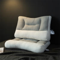 Almohada de Memoria Ortopédica de Algodón Rebote Lento Forma Ergonómica Relaja el Cuello - details 8