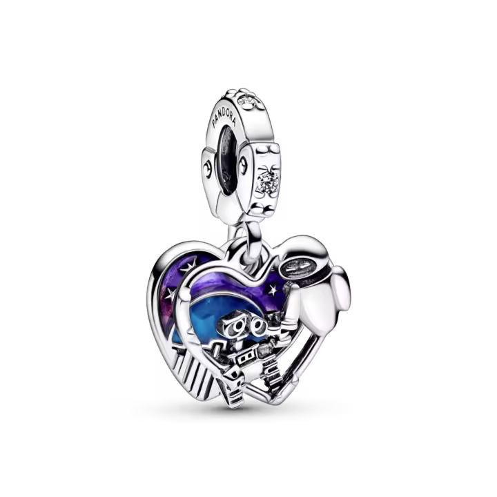 Charm Pandora Colgante Wall-E y Eva de Disney Pixar 792518C01 - 1