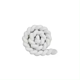 MOV-Falda de cama trenzada de cinco hilos estilo INS, cuerda larga anudada, barandilla anticolisión para habitación infantil, almohada para cama de bebé - 1