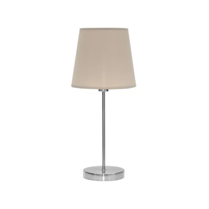Fabrilamp - Sobre Mesa Maldivas 1xe14 Niquel/piedra 46x20x20 Cm - 1