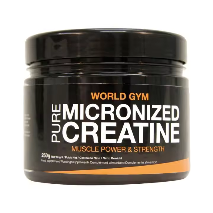 Creatina PURE CREATINE MICRONIZED - Aumenta tu potencia y volumen muscular - 100% pura y con máxima absorción - World Gym - Olympus Sport Nutricion - 1