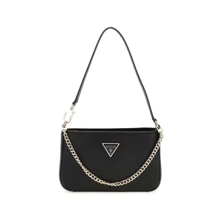 BOLSO GUESS NOELLE MINI TOP ZIP BLACK - 1