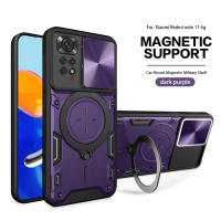 Funda Protectora Magnética Magsafe Para Xiaomi Redmi Note 11 pro 11E pro Con Anillo Metálico Y Protección De Cámara Cubierta Hybrída Para Note 11s 11A - details 15