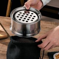 Estufa De Acero Inoxidable Portátil Para Exteriores Miniatura Ligera Para Barbacoas Y Picnics Herramientas De Cocina Al Aire Libre - details 6